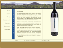 Tablet Screenshot of breckenridgewines.com